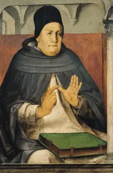 Porträt von St. Thomas von Aquin (1225-74) c.1475